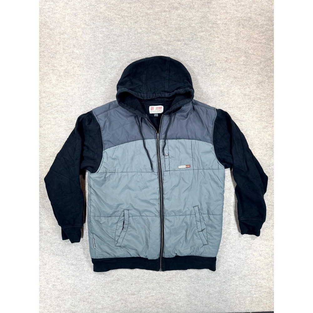 Volcom Scout Puffer Jacket Mens XL Multicolor Colorblock Lined Hooded Full Zip